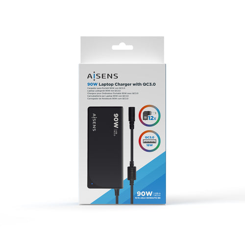 Aisens – Aslc-90wauto-bk Cargador 90W