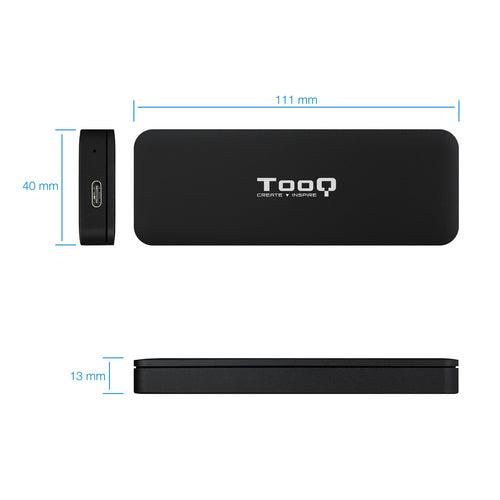 Tooq Tqe-2280b Caja Externa Para Disco Ssd M.2
