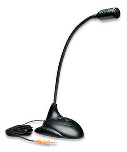 Manhattan, Gooseneck Desktop Microphone With Mute Switch