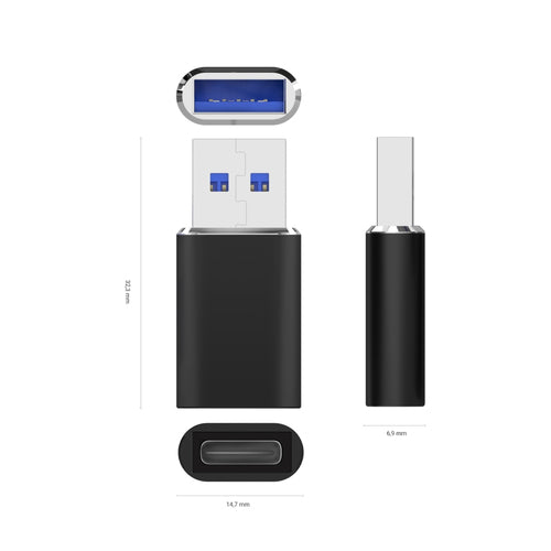Aisens Mini Adaptador USB 3.2 Gen2/usb 2.03A