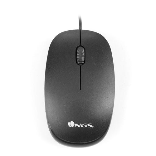 Raton Ngs Optico Usb-a Negro Flameblack