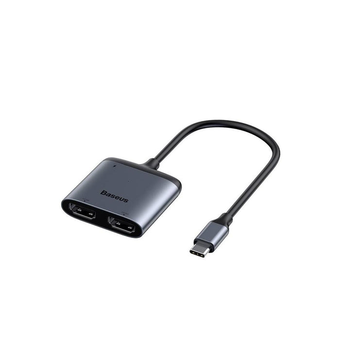 Baseus Cahub-10g Enjoy Series Type-c To 2X HDMI 4K Pd Grey