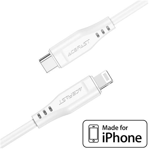 Acefast C3-01 Cable USB-C - Lightning Certificado 1.2M Blanco