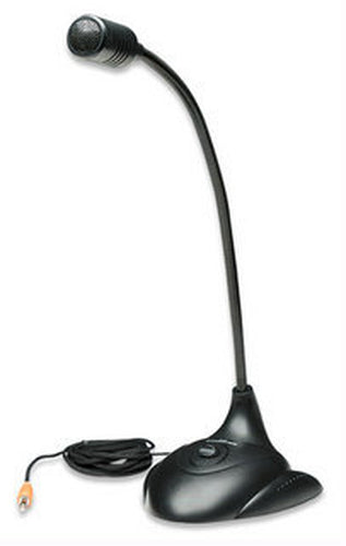 Manhattan, Gooseneck Desktop Microphone With Mute Switch