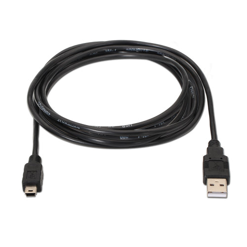 Cable Aisens USB 2.0 Macho A Mini USB 5 Pines 3M Negro