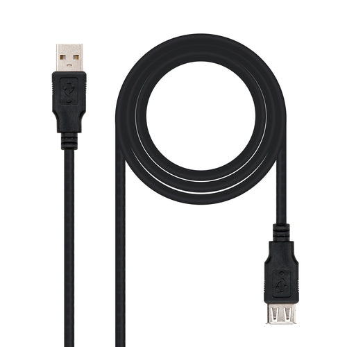 Cable USB 2.0 A/m-a/h 1.8M Negro Nanocable