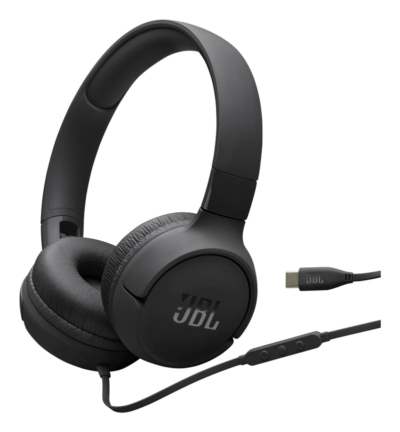 JBL Tune 520C Auricular Con Cable Y Conexión USB-C Negro