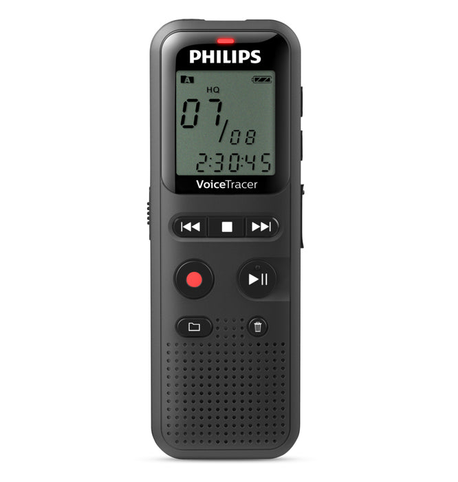 Grabadora De Voz Philips Voicetracer Dvt1160/ 8KHZ/ Negro