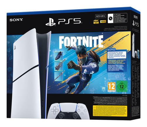 PS5 Slim Digital Chassis E + Fornite Cobalt Star Code