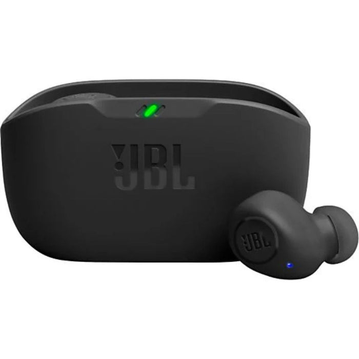 JBL Vibe Buds True Wireless Earbuds – Black | Pure Bass, 25H Battery, IPX4, Mic