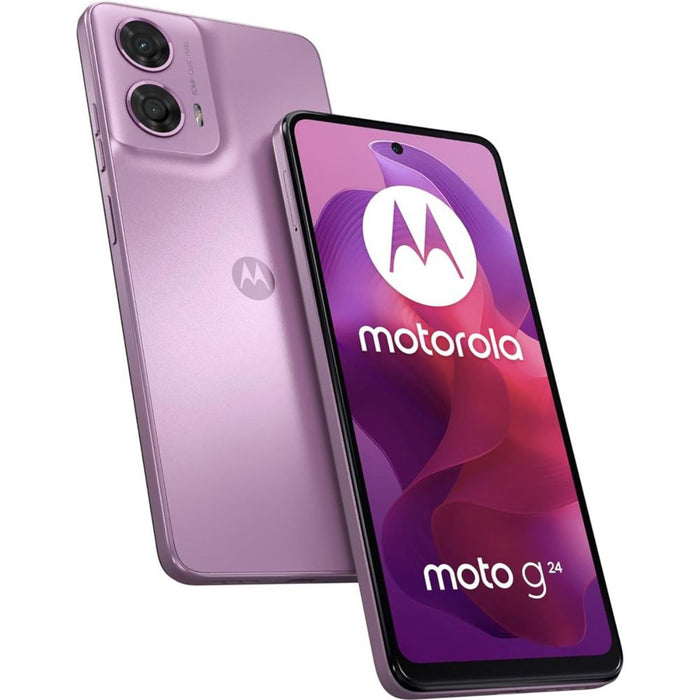Motorola Moto G24 – 128GB 8GB RAM – Pink Lavender | Unlocked Android Smartphone