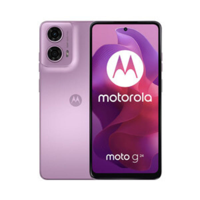Motorola Moto G24 – 128GB 8GB RAM – Pink Lavender | Unlocked Android Smartphone