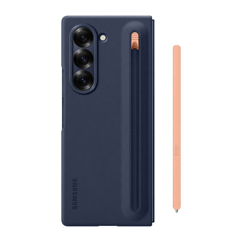 Funda Samsung Con S Pen Azul Oscuro Para Galaxy Z Fold6