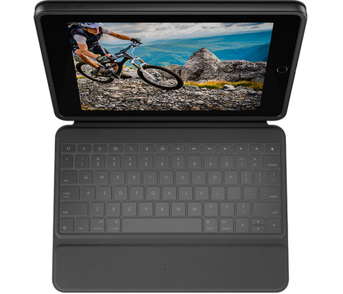 Logitech Rugged Folio Teclado Para Español Grafito USB Tipo C