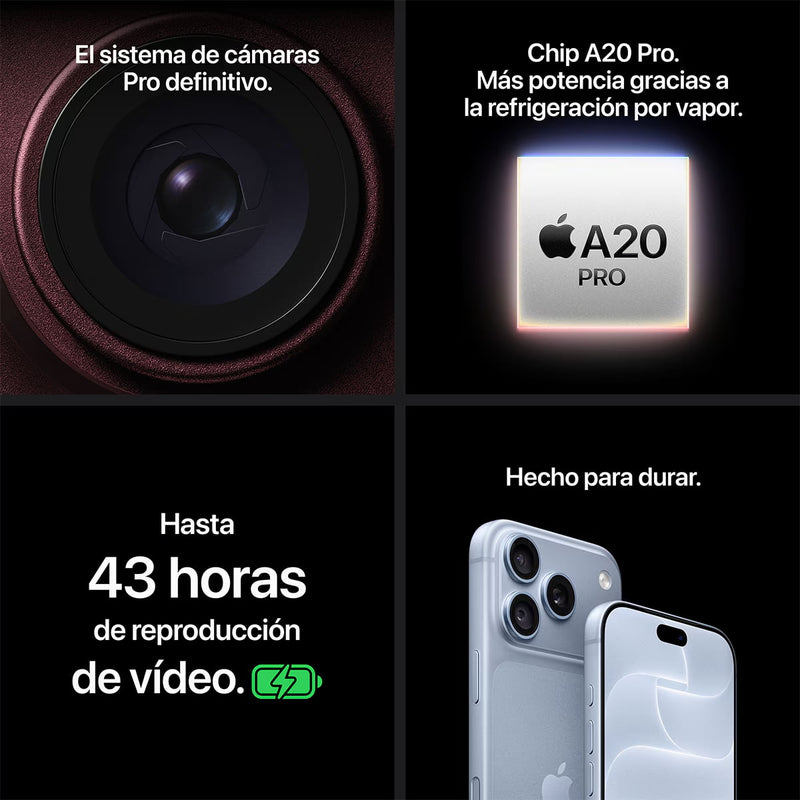 Apple Iphone 18 Pro Max 256GB Azul Glacial