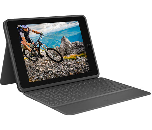 Logitech Rugged Folio Teclado Para Español Grafito USB Tipo C