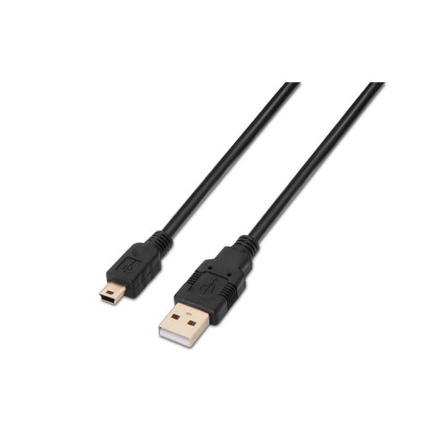 Cable Aisens USB 2.0 Macho A Mini USB 5 Pines 3M Negro