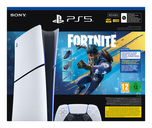 PS5 Slim Digital Chassis E + Fornite Cobalt Star Code