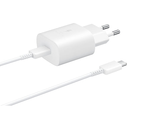 Cargador Samsung USB-C Ep-ta800xwegww 25W Blanco