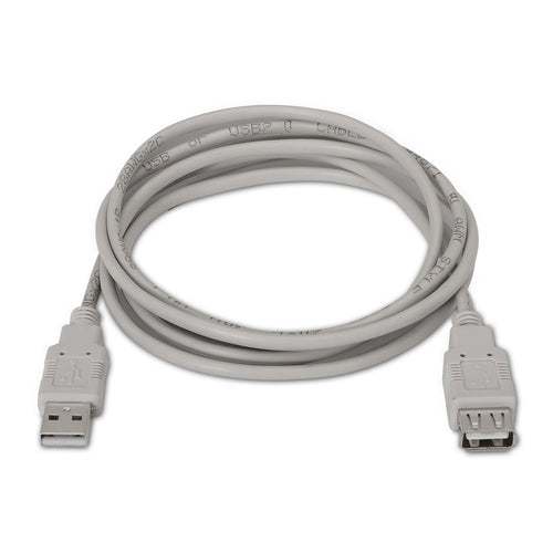 Cable Alargador USB 2.0 Aisens A101-014/ USB