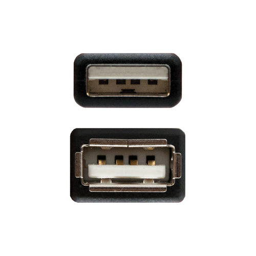 Cable USB 2.0 A/m-a/h 1.8M Negro Nanocable