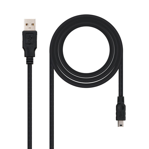 Cable Usb(a) 2.0 A Mini Usb(b) Nanocable 1.8M Negro