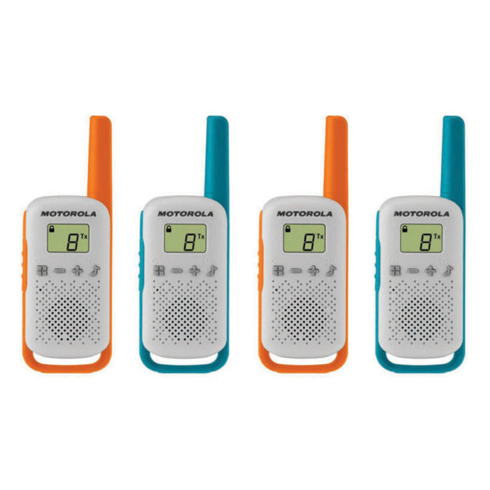 Walkie Talkie T42 Pack Multicolor 4 Unidades Motorola